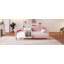 Lit de jour simple tapissier avec 4 pieds de soutien, Rubine -772222546