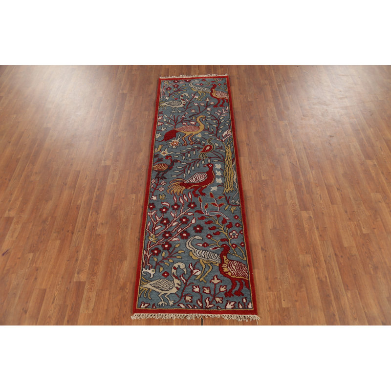 Tapis de couloir indien animaux 3 x 8 Ziegler