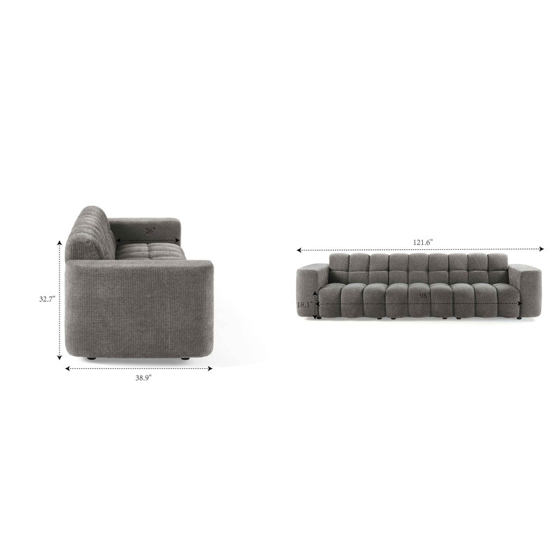 Canapé Jozwiak Minimore, Gris