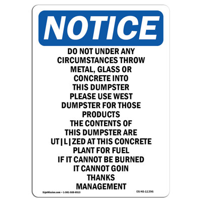 Do Not Under Any Circumstances Aluminum Sign 12 x 18