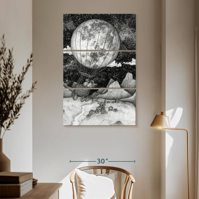 Mehar Moon Balloon, 65" H x 42" W