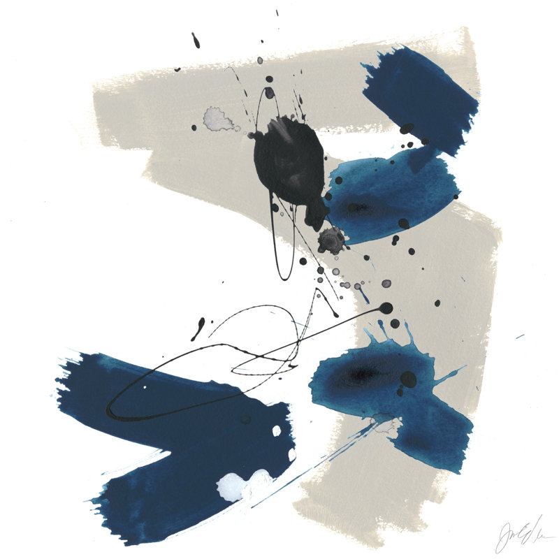 " Kanji I " by June Erica Vess, 12" H x 12" W x 1.25" D