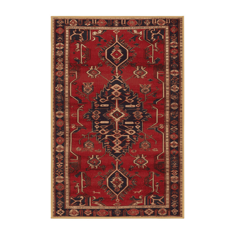 Tapis brun lavable à la machine, Rectangle 6 pi x 9 pi