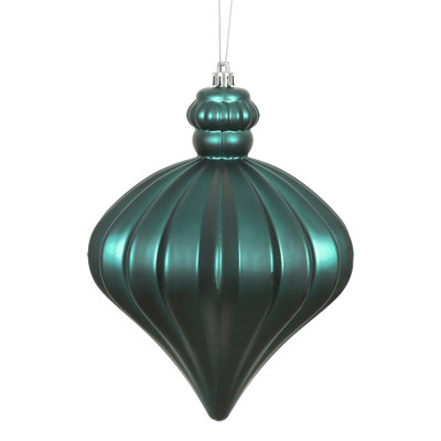 6" Matte Onion Drop Christmas Ornament