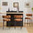 25" Upholstered Faux Leather Modern Counter Height Bar Stools with Curved Back and Black Metal Frame (Set of 2)-497212220