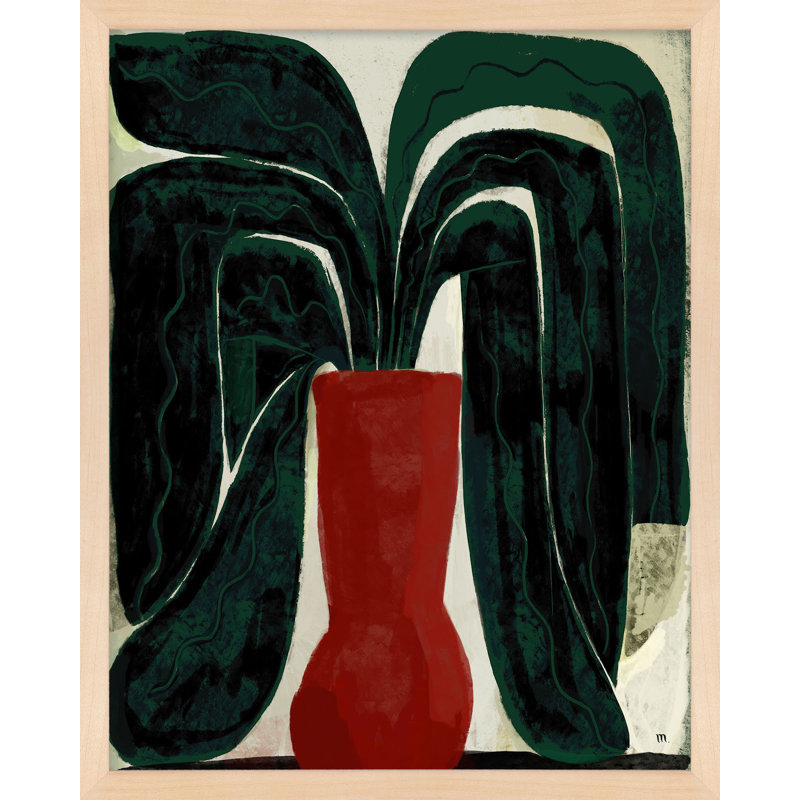 Plant #8 By Studiom - Framed Wall Art, 30" H x 24" W, Brown
