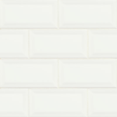 Garniture de carrelage bullnose en céramique lustrée 3 po x 6 po Se segment
