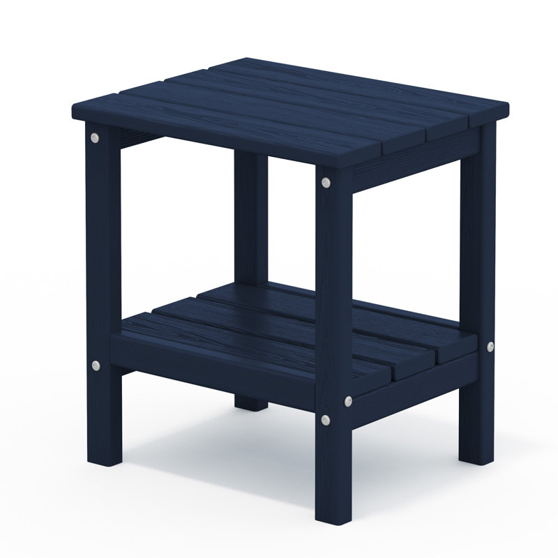 Delman Scratch Resistant Side Table, Navy