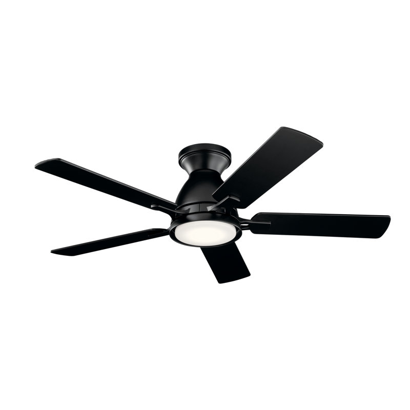 44'' Ceiling Fan with LED Lights, Satin Black