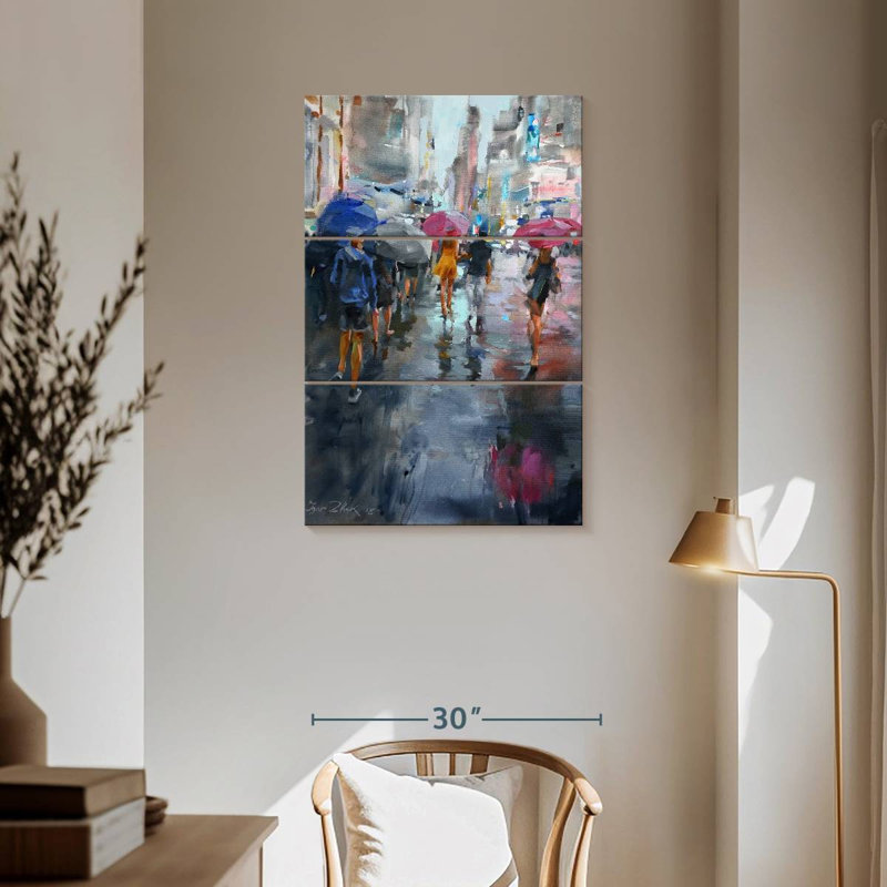 Sireci It's Raining, 57" H x 36" W