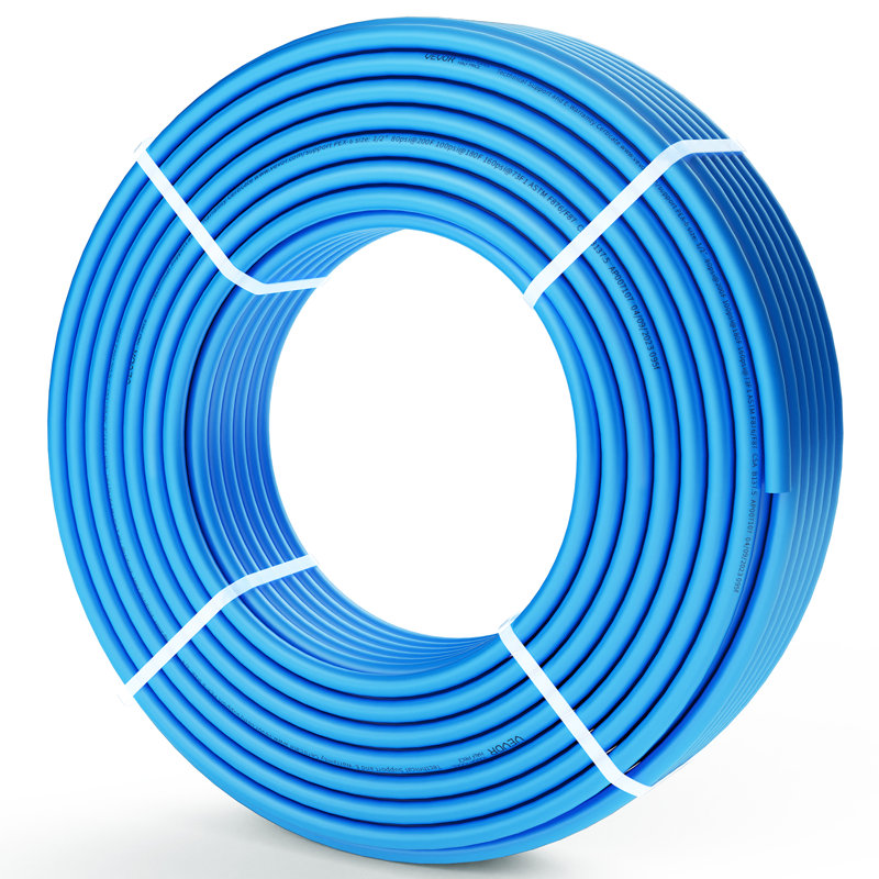 Tube PEX-B pour eau potable avec coupe-tuyau 1/2 po x 300 pi bleu VEVOR