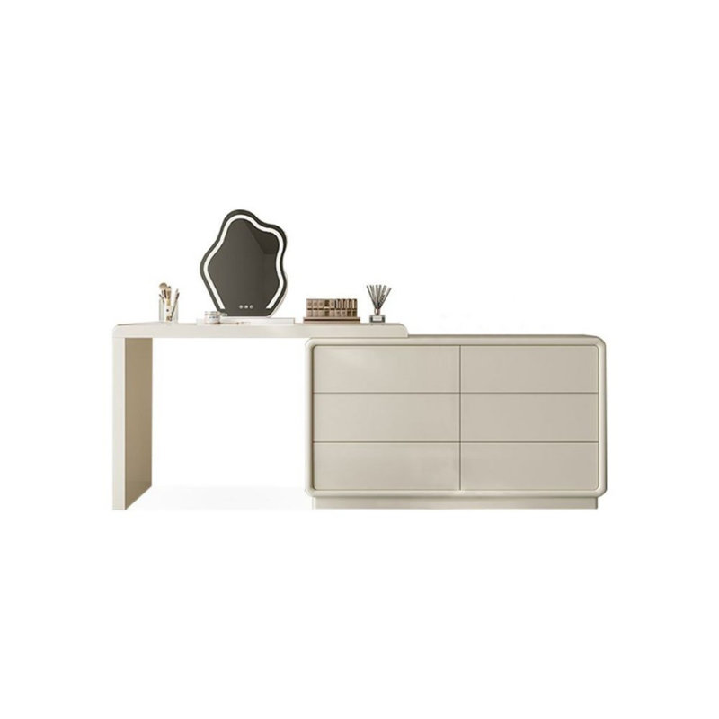 Makeup Vanity with Light mirror,6 drawers,Power Outlet