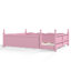 Grands lits au sol avec rangement, panneau de fibres à densité moyenne en bois de style Montessori pour chambre d'enfant