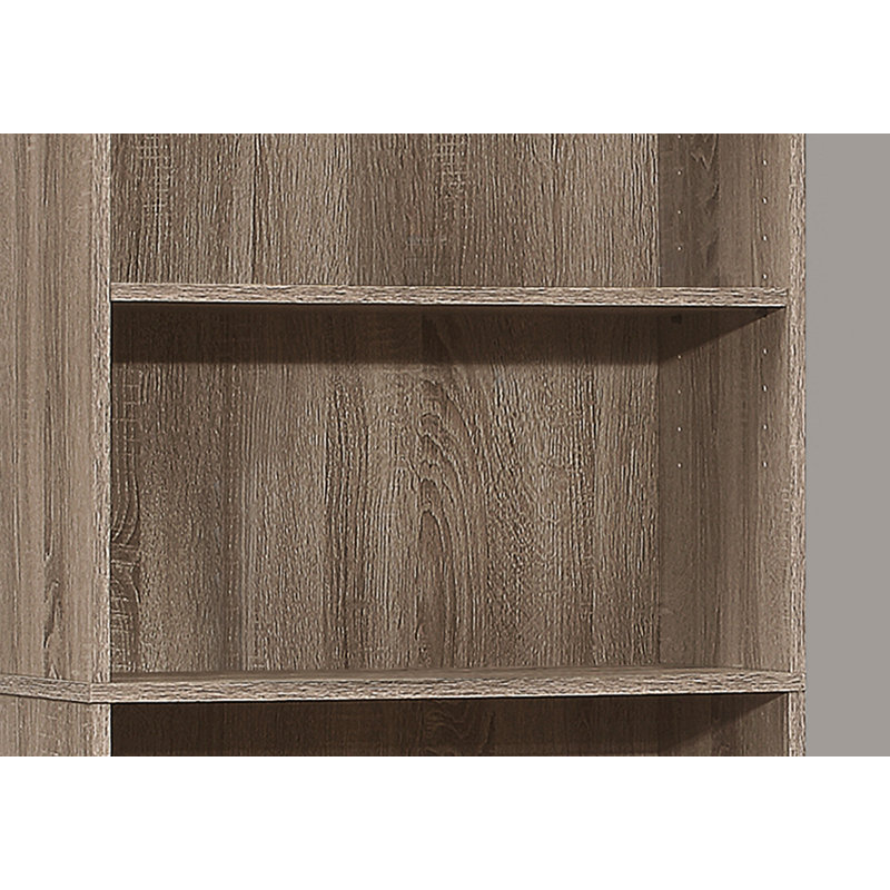 Bibliothèque, bibliothèque, bureau, chambre à coucher, stratifié, transitionnel, Taupe