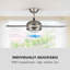 132cm Ceiling Fan with Light Kit-42115071