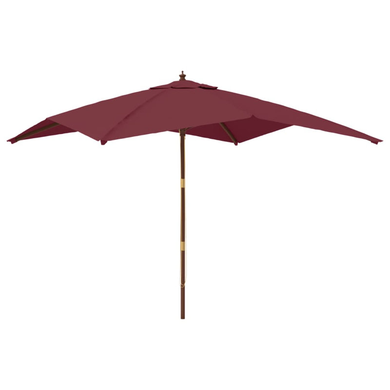 Baheerathan 300cm Market Parasol, Bordeaux Red