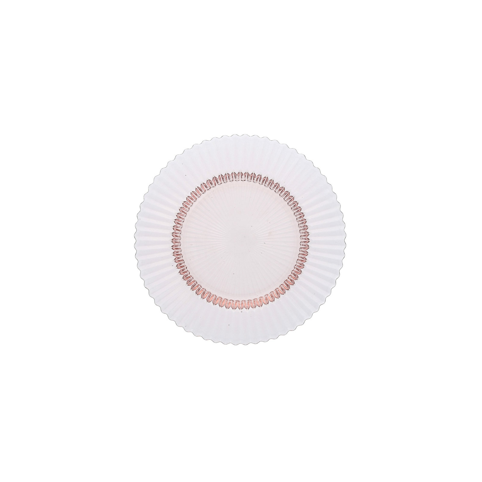 Fortessa Archie Glass Salad Plate (Set of 4), Pink