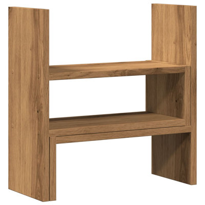vidaXL Desk Organiser Adjustable 15.7 x 6.7 x 16.1 inch Engineered Wood