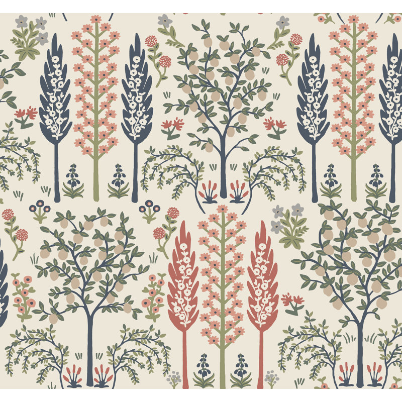 Fenna Gold Wallpaper, White