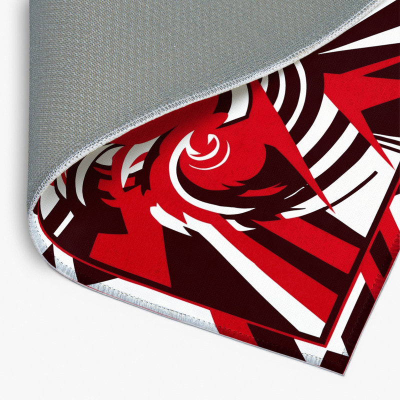 Tapis intérieur et extérieur Crimson Eclipse, Rectangle 1 pi 6 po x 2 pi 6 po