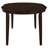 Cappuccino Oval Dining Table with Leaf Extension