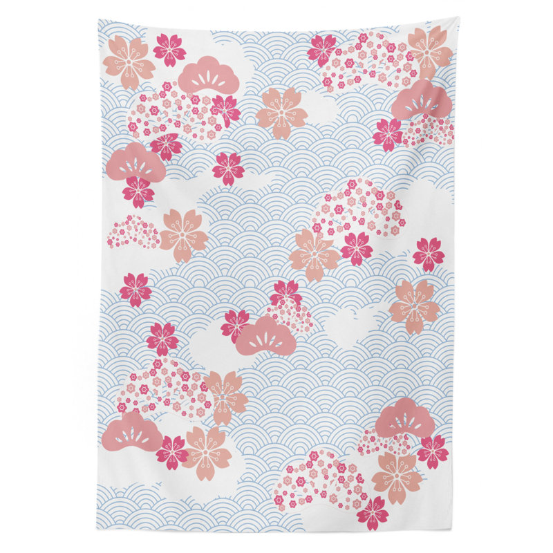 Japanese Tablecloth, 90"L x 60"W