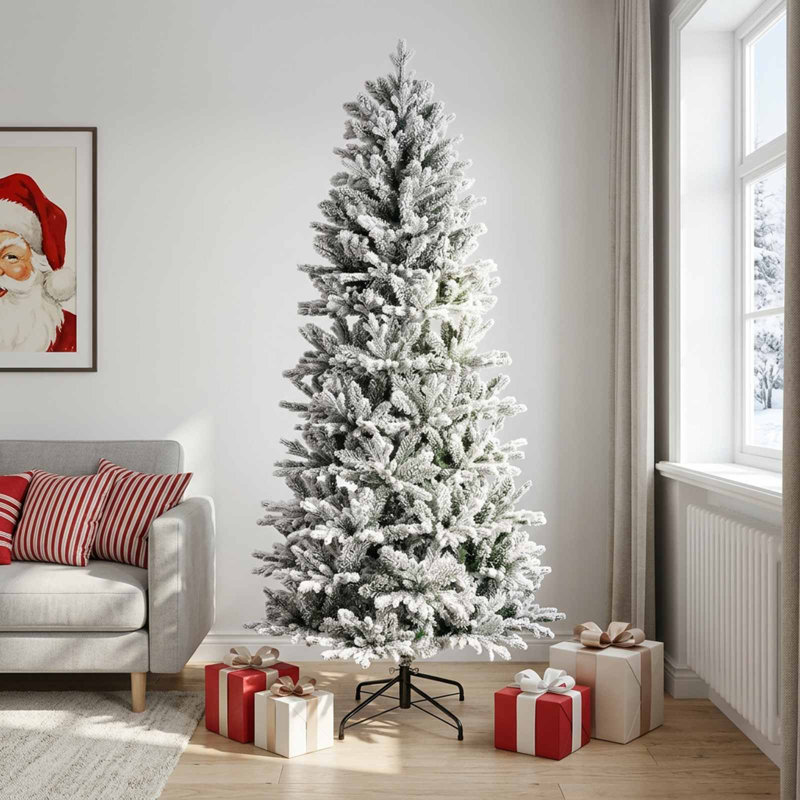 Christmas Tree, Green, White, 210 cm
