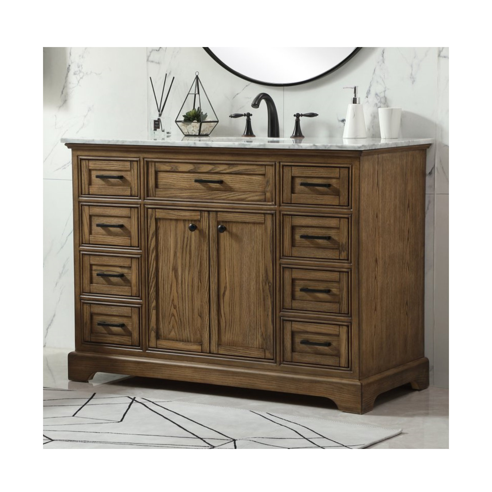 Hermes 48'' Single Bathroom Vanity, Driftwood