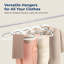 Serenelife 50 pièces Cintre en plastique antidérapant - Organisateurs de garde-robe durables et peu encombrants (Blanc)-116312572-116312573