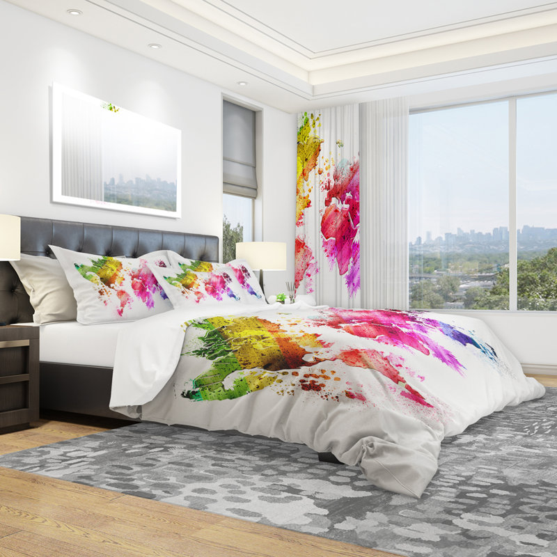 Couleurs du monde - Ensemble de housse de couette Holiday - Polyester en microfibre