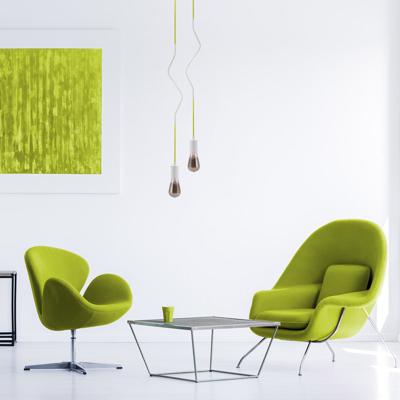 Romelia 1 - Light Single Pendant, White Green