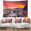 Tapisserie panorama à ponts en polyester avec accessoires suspendus en polyester inclus-28490438