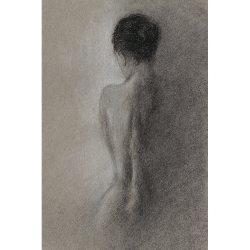 Chiaroscuro Figure Drawing I by Ethan Harper - Wrapped Canvas Print, 46cm H x 30cm W x 3.8cm D