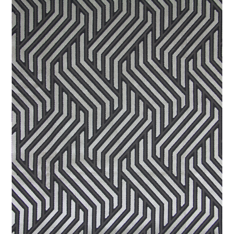 Modernist Jacquard Polyester Blend Fabric, Chicory Coffee