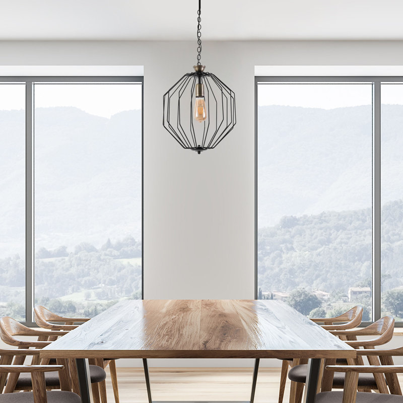 1 - Light Black Single Pendant