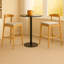 Tabourets de comptoir en bois massif de style moderne Mid-Century 24 po, tabourets de comptoir rembourrés avec pieds en bois pour îlot de cuisine Bar (structure naturelle et coussin beige)-1823881129