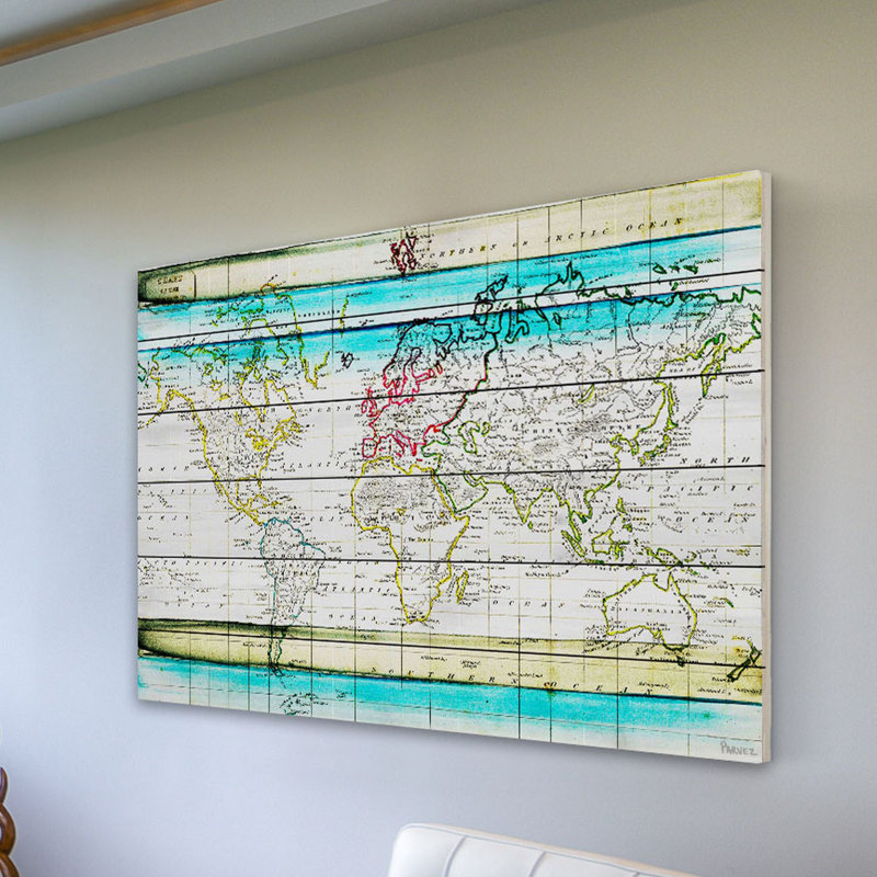 « jet setting » par parvez taj,, reproduction d’art sur bois blanc, H 12 po x l 18 po