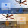 Damecia 52'' Modern Ceiling Fan with LED Light and Remote Control