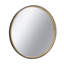 Miroir décoratif 31,3 "deux tons noir mat et bois naturel