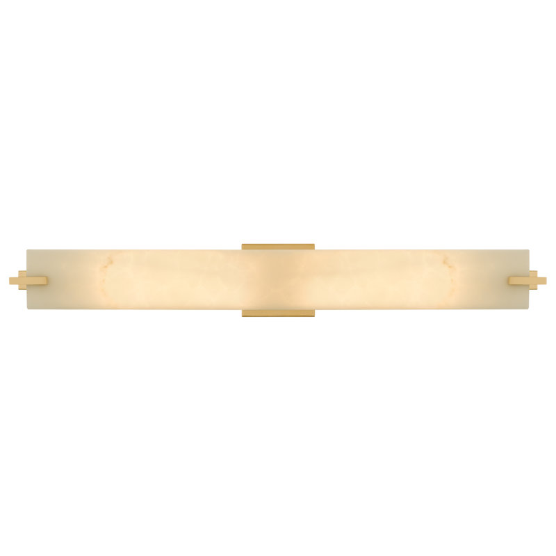 Seraphine 2-Light Brushed Gold Vanity Light