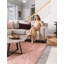 Tapis contemporain contemporain de couleur rose pamplemousse Axerpolis-2066121024
