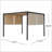 9,5 x 9,5 pi WESTRAY ACIER Gazebo