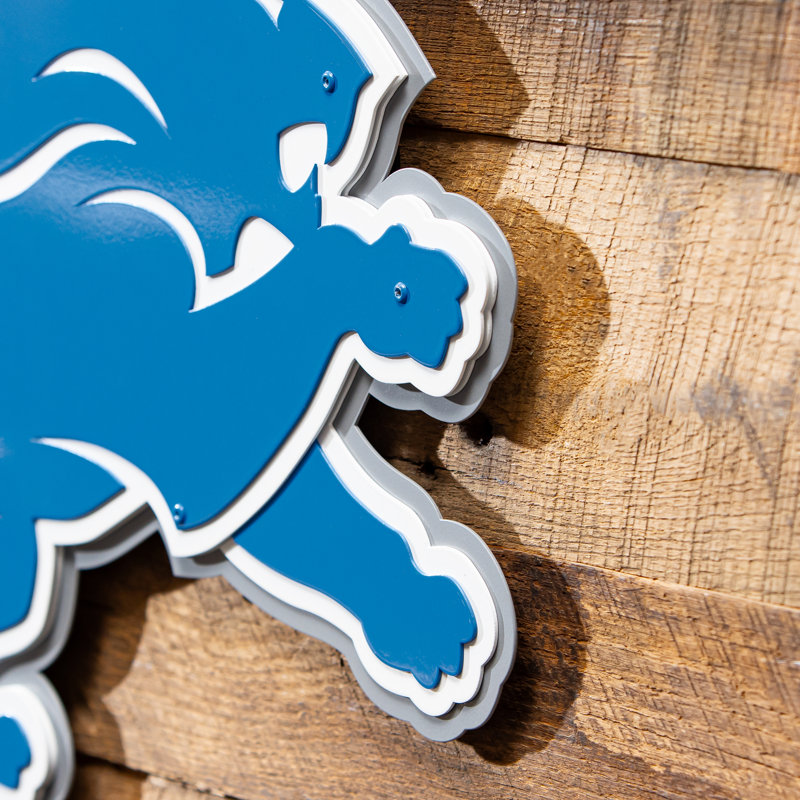Art mural en métal Detroit Lions