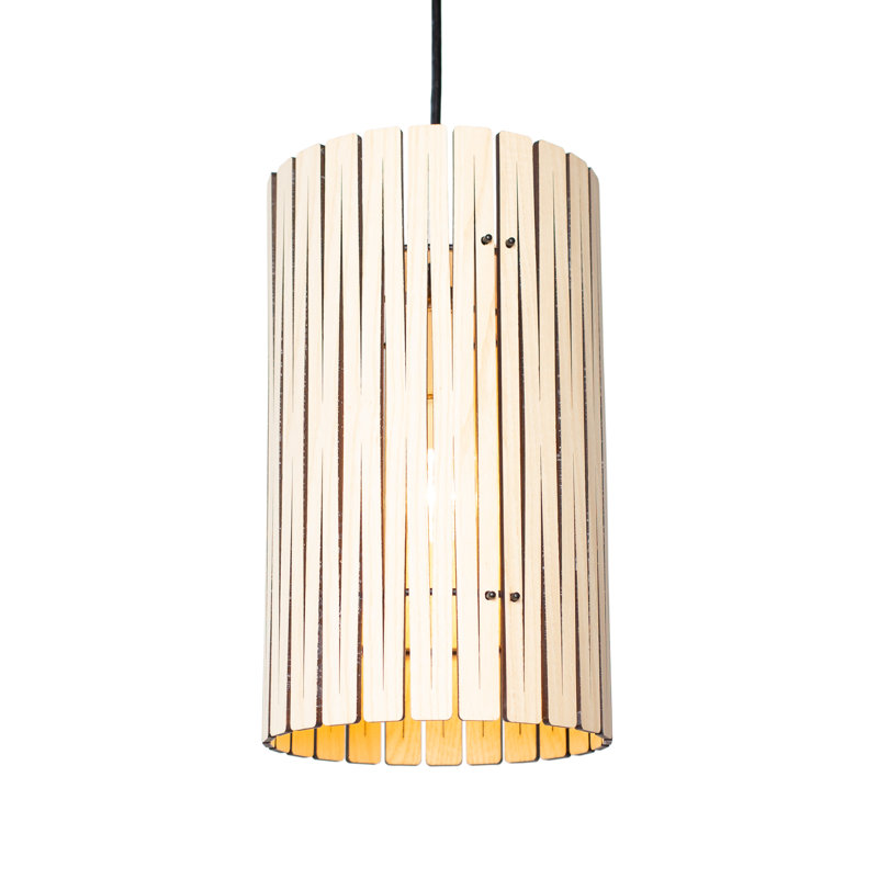 Luminaire suspendu en bois Kerflights P2, Frêne clair