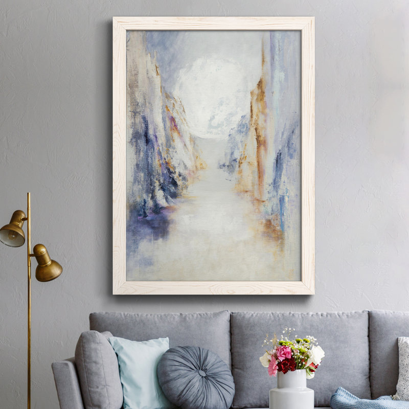 Impression sur papier encadrée Montana, H 31,5 po x l 23,5 po x P 1,5 po, Blanc