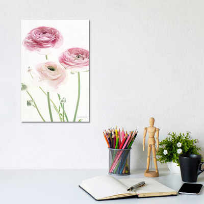 Light And Bright Floral VI by Elizabeth Urquhart - Wrapped Canvas Painting