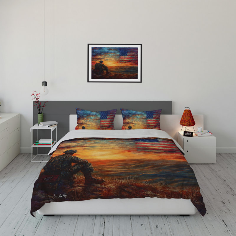 Time To Go Home Sherpa Comforter Set, Twin