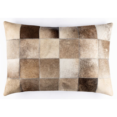 Coussin en peau de vache