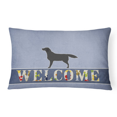 Coussin Labrador Retriever Welcome
