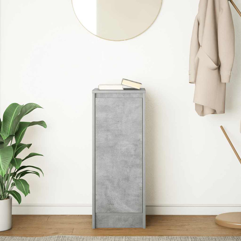 Sideboard 29.5X34x76 Cm Engineered Wood, Concrete Grey